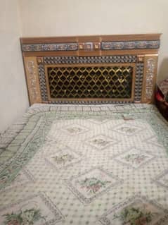 Bed set with dressing and almirah