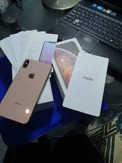 iphone xs max dual sim with box and charger