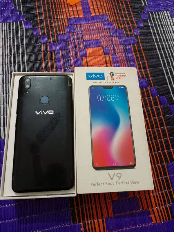 vivo v9 with box exchng possible read add 3