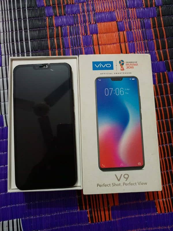 vivo v9 with box exchng possible read add 4