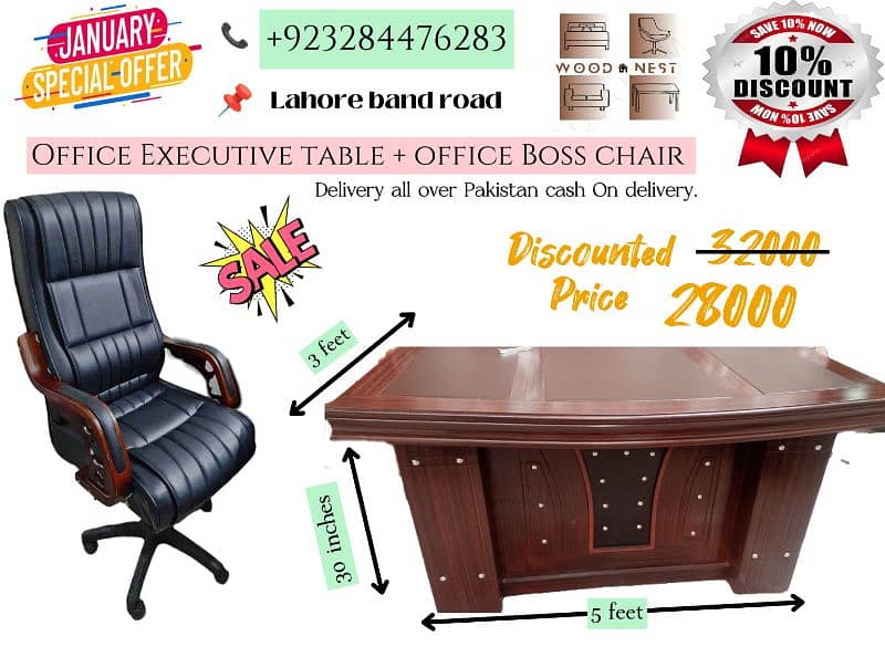 Deal at office Executive table + chair / 0.3. 2.8. 4.4. 76.28. 3. 0