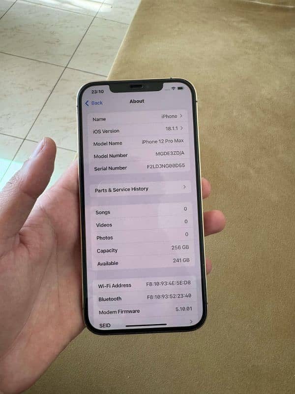 IPhone 12 Pro Max 256 GB Non Pta 6