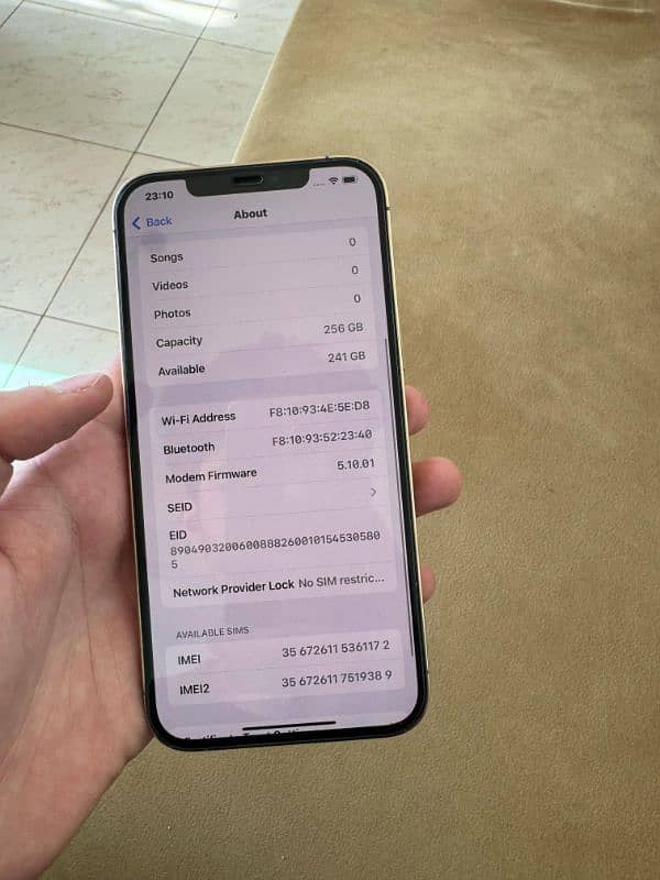 IPhone 12 Pro Max 256 GB Non Pta 8