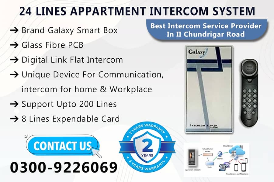 Galaxy Flat Intercom System In I. I Chundrigar Road 0