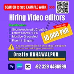 Hiring Video Editors