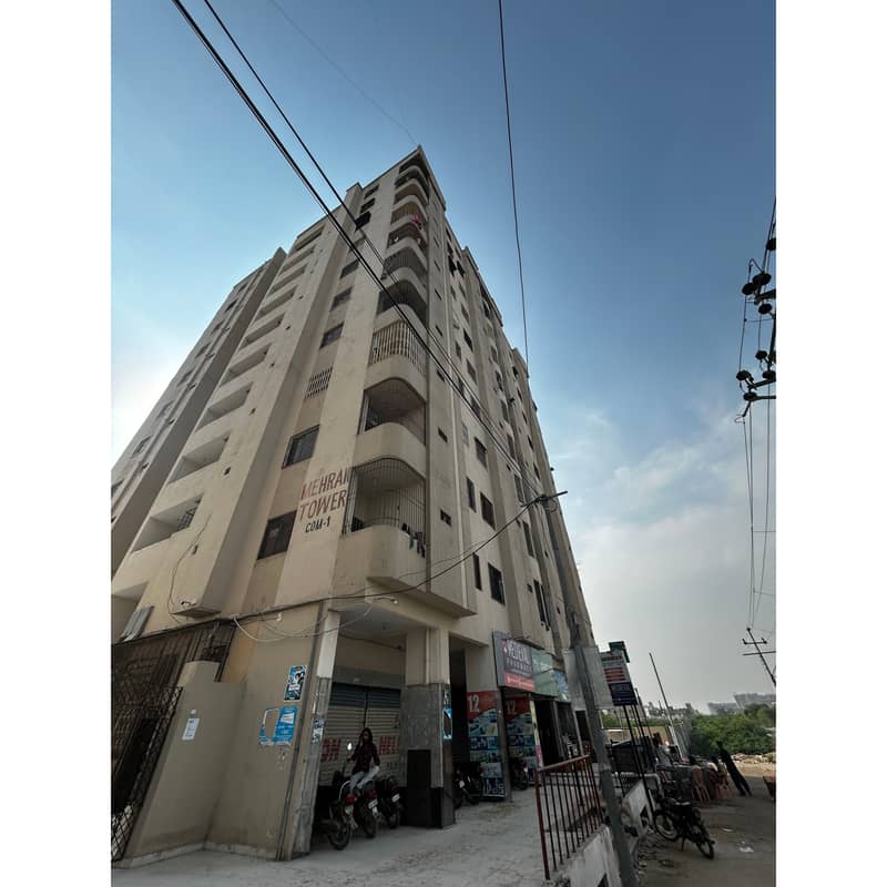 700 Sqft 2 Bed Lounge Leased Road Face Apartment For Sale In Mehran Tower 7