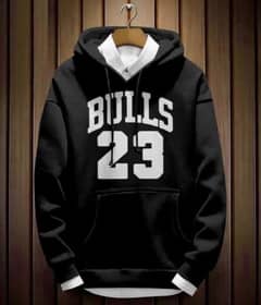 Men’s printed fleece hoodie premium grade