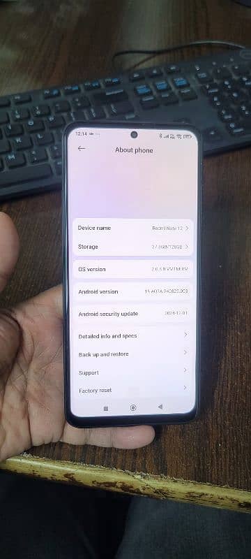 Redmi note 12 8gb 128gb with box 2