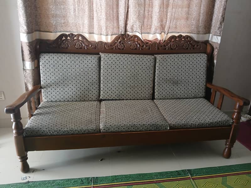 Pure wood sofa 0