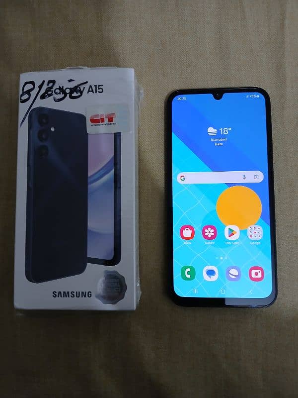 Samsung A15 just box open 0