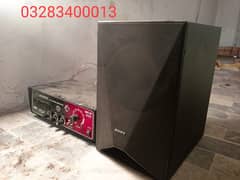 Very heavy bass Sony inchs imported subwoofer with pak made amplifier