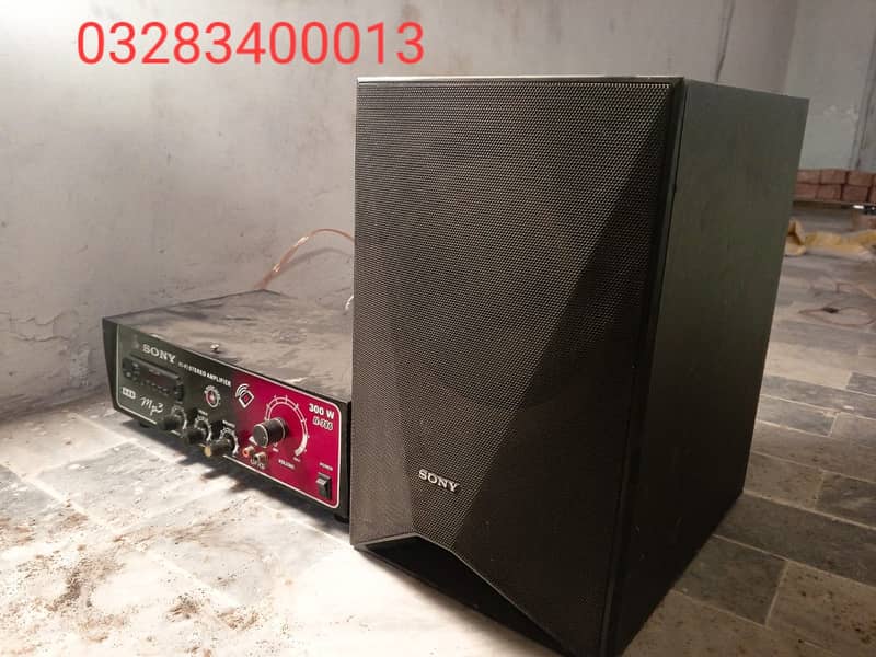 Very heavy bass Sony inchs imported subwoofer with pak made amplifier 0