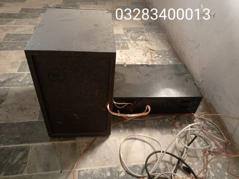 Very heavy bass Sony inchs imported subwoofer with pak made amplifier 1