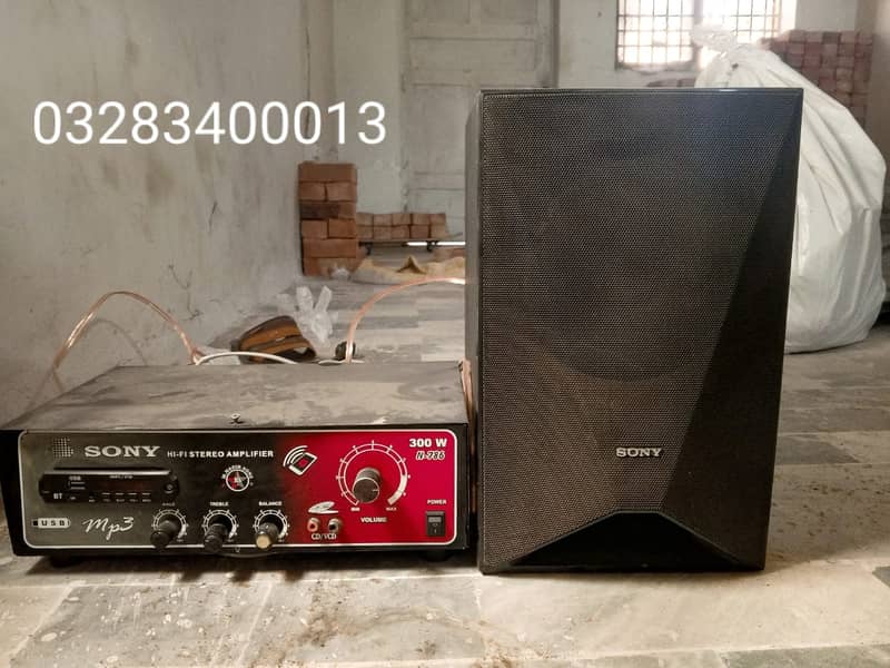 Very heavy bass Sony inchs imported subwoofer with pak made amplifier 2