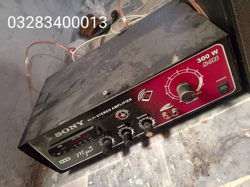 Very heavy bass Sony inchs imported subwoofer with pak made amplifier 5