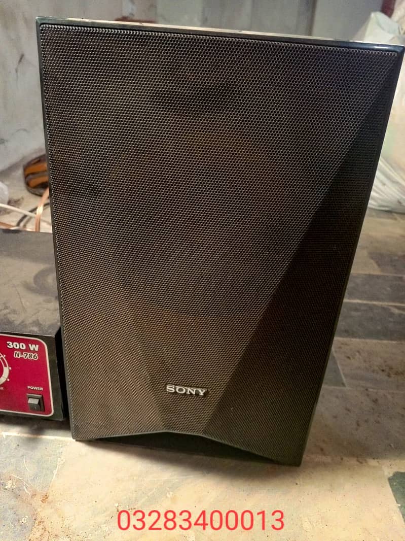 Very heavy bass Sony inchs imported subwoofer with pak made amplifier 6