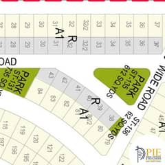 Naya Nazimabad Block C 120 Square Yard Plot West Open Park Facing KE Map Security Deposit Paid