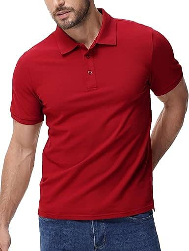 Red Polo High-Quality Cotton T-Shirt for Men 3