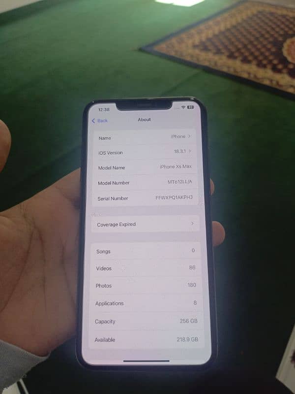 IPHONE XS MAX 256 GB WATER PACK NON PTA 5