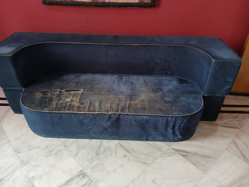 3 seater sofa cum bed 2 pieces 0