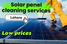 Solar panel cleaning services