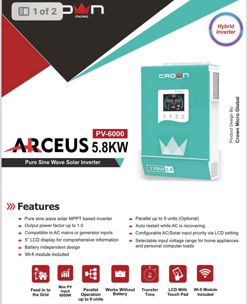 Max Power, Crown Inverters | On-Grid, Hybrid | All Inverters Availabl 2