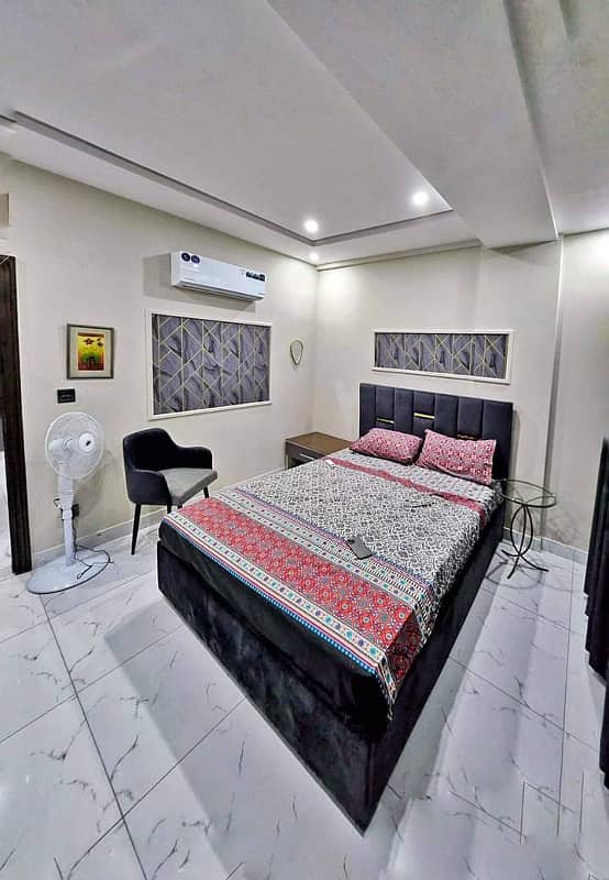 1-Bed Fully Furnished Flat For Rent Hot Location Sector D Bahria Town Lahore 6