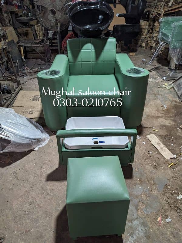 Saloon chairs | Beauty parlor chairs | shampoo unit | pedicure | 10