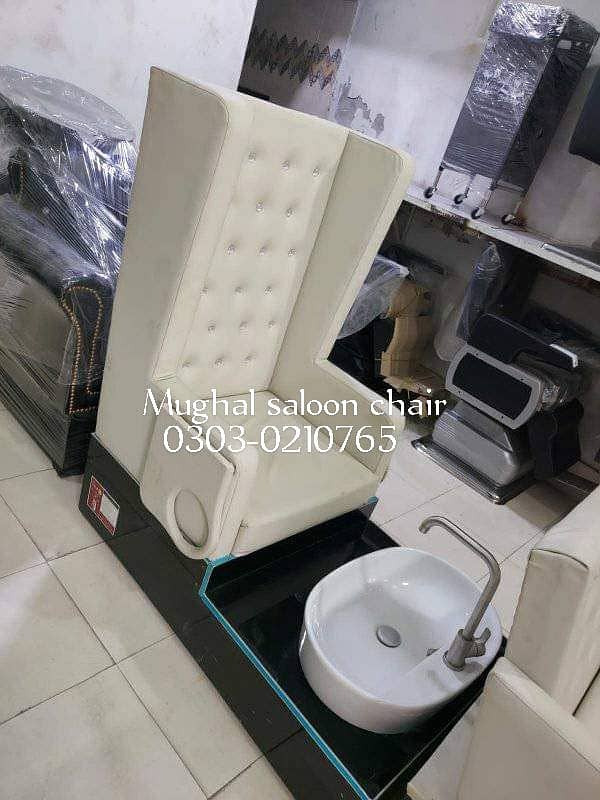 Saloon chairs | Beauty parlor chairs | shampoo unit | pedicure | 17