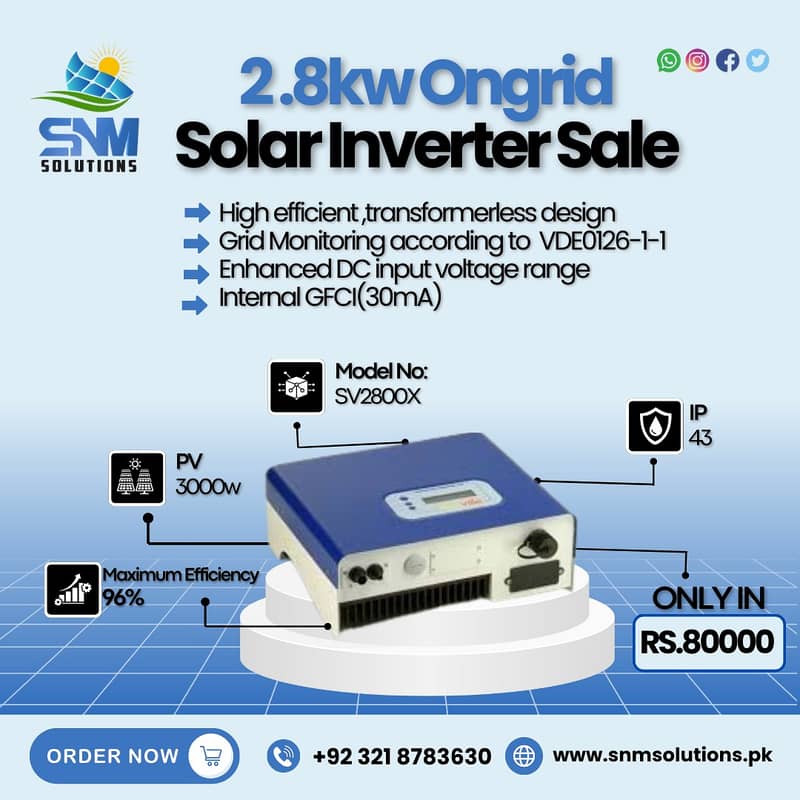 Solar Ongrid Inverters Mega Sale 1