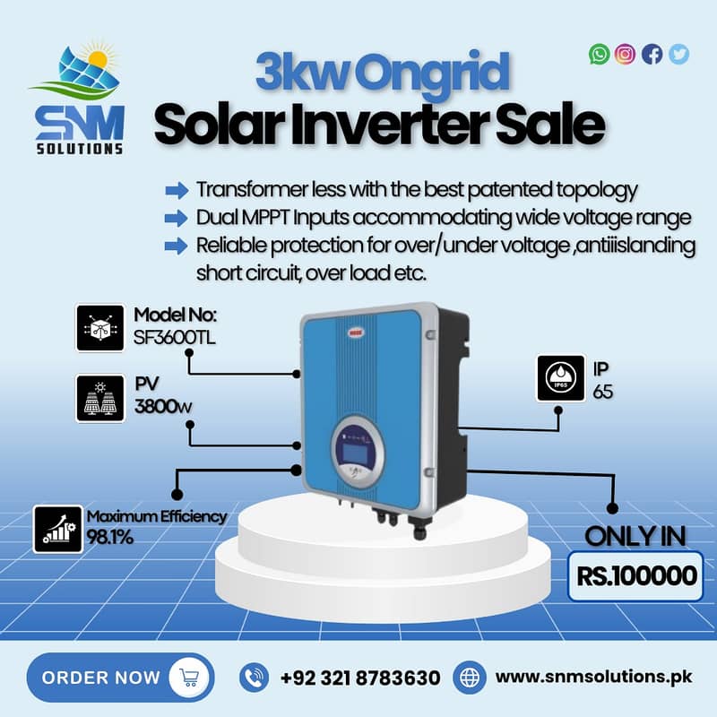 Solar Ongrid Inverters Mega Sale 2