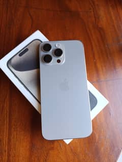 iPhone 15 Pro Max 256gb LLA PTA Approved Natural Titanium Complete Box