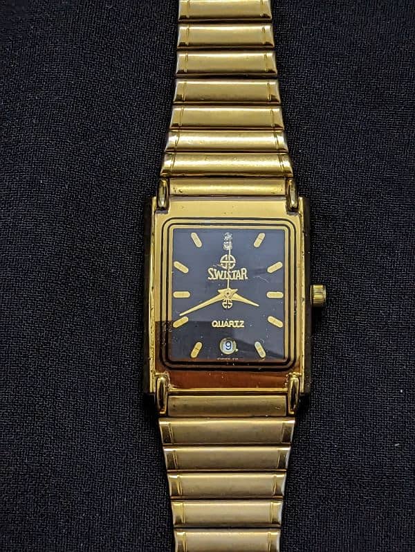 Swistar watch 22k gold plated swiss made 2