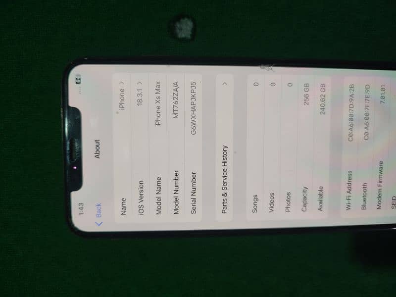 Iphone XS MAX 256 GB PTA approved 1