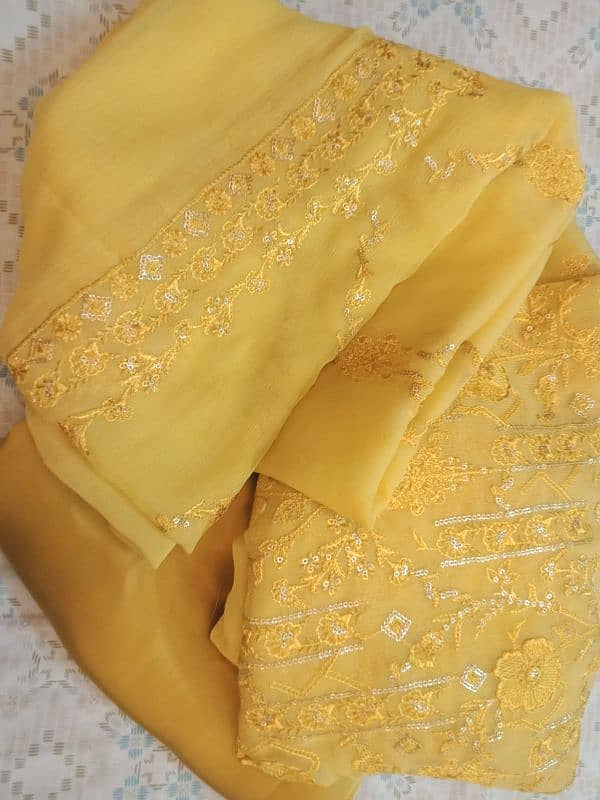 Pure Imported Chiffon 3 Piece 0