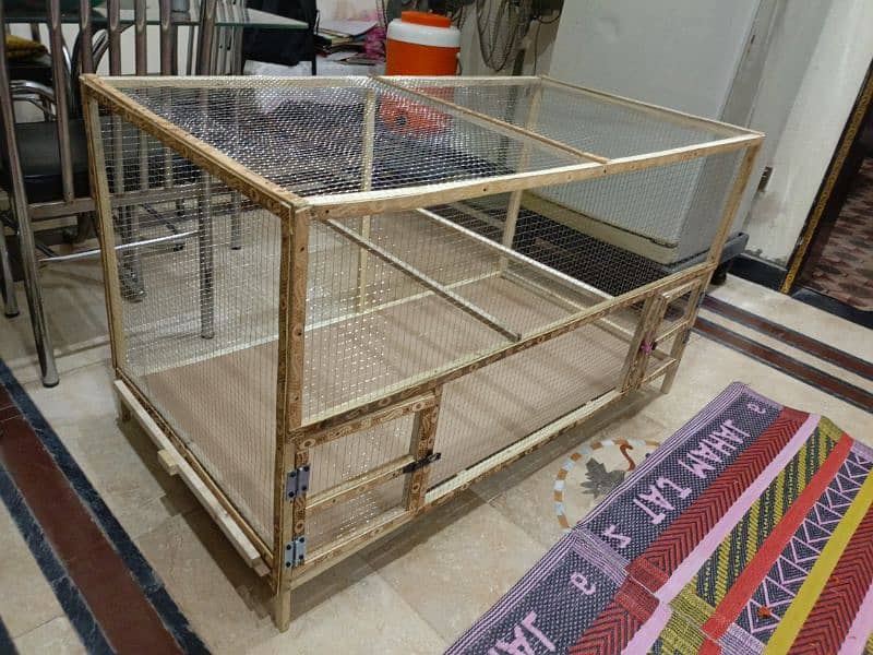 Wooden Cage Good For Parrots and Hens Birds Cage 0