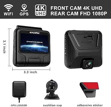 4K Dash Cam by EACHPAI 4