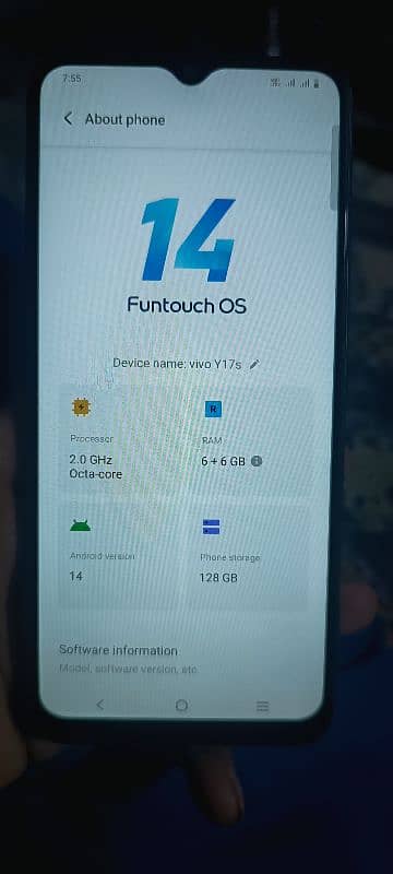 VIVO Y17s 6+6 / 128 pta approved with box 3