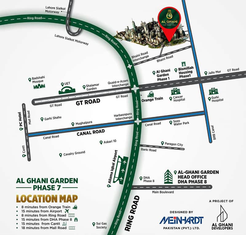 3 Marla Plot On Easy Installments in Al Ghani Garden Ph-7 Booking With 200,000/- Monthly Installment 7500/- 2