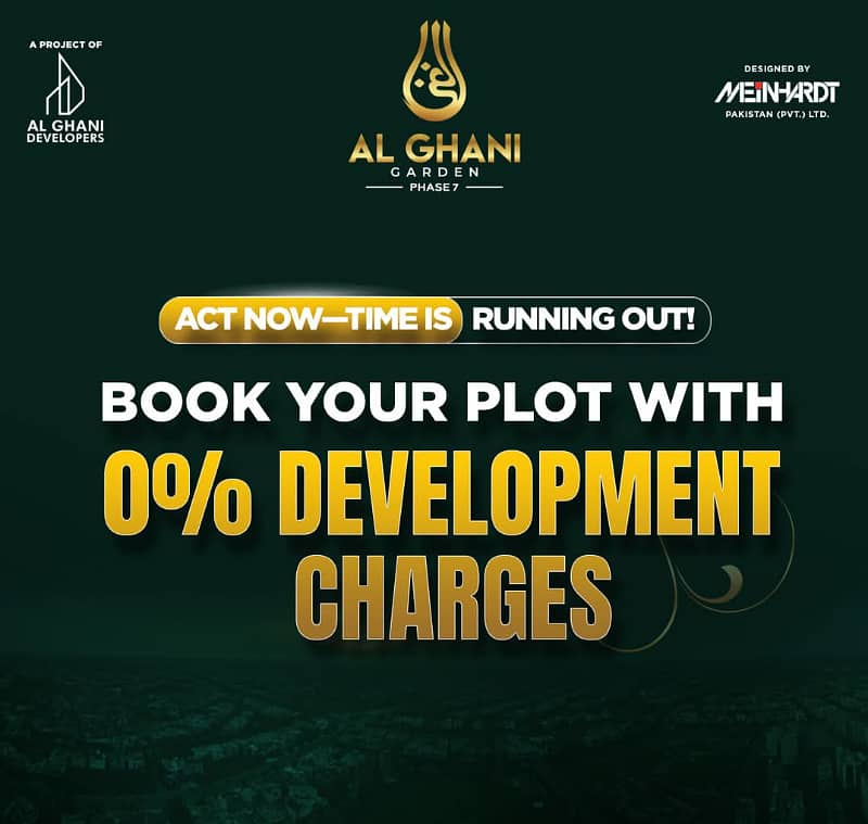 3 Marla Plot On Easy Installments in Al Ghani Garden Ph-7 Booking With 200,000/- Monthly Installment 7500/- 4