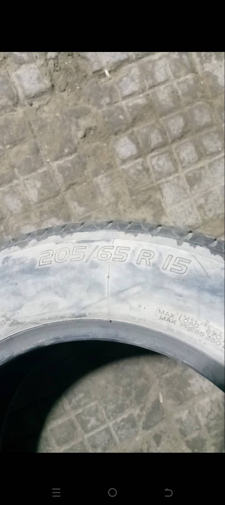 Size 205 65r 15 Used 10 by 7 Zeero Puncture Size 205 65R 15 2