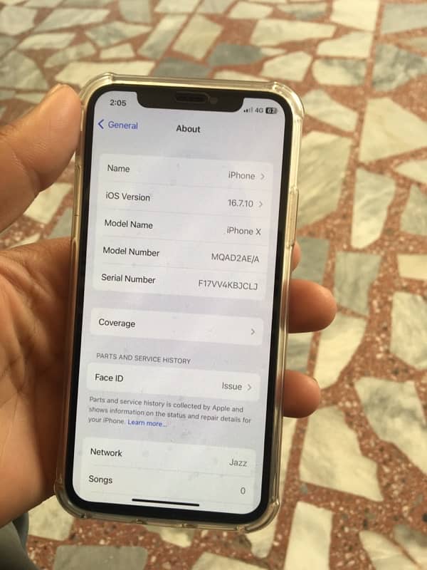 iPhone X 64gb pta approved contact 03105131582 3