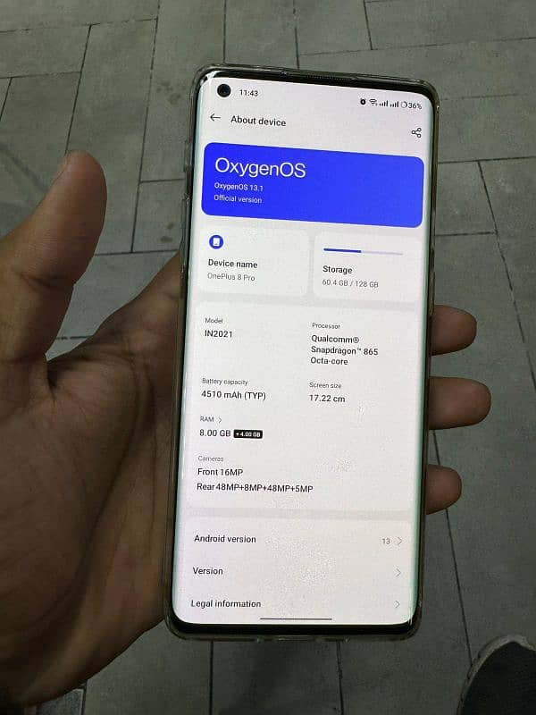 OnePlus 8 Pro Good Condition with Geniune Warp/Wrap Charger 1