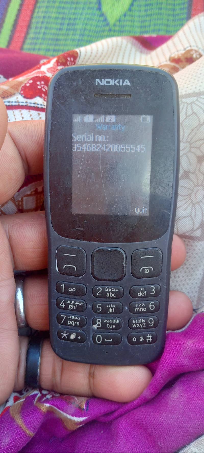 good condition nokia 106 oragnil. . 2 sim 2