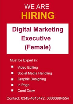  Job Opportunity for Female Video Editing Digital Marketers! 