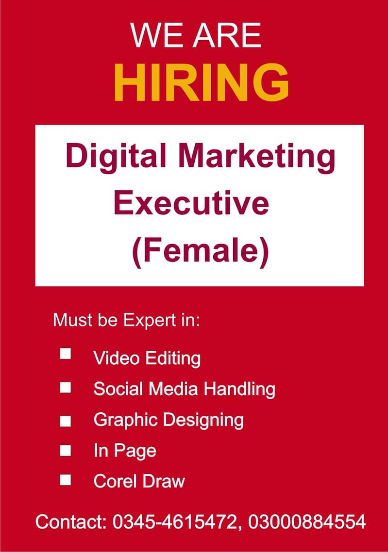  Job Opportunity for Female Video Editing Digital Marketers!  0