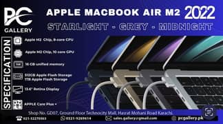 MacBook Air 13.6" (2022) - Apple M2 Chip, 16GB RAM, 512GB SSD