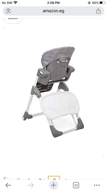 kids/ baby  high chair 2 in 1 joie mimzy 6