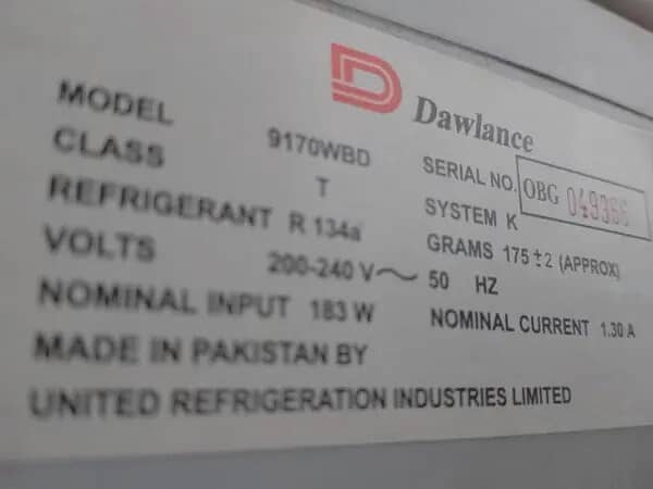 Dawlance 9170 WBD Refrigerator for Sale 1