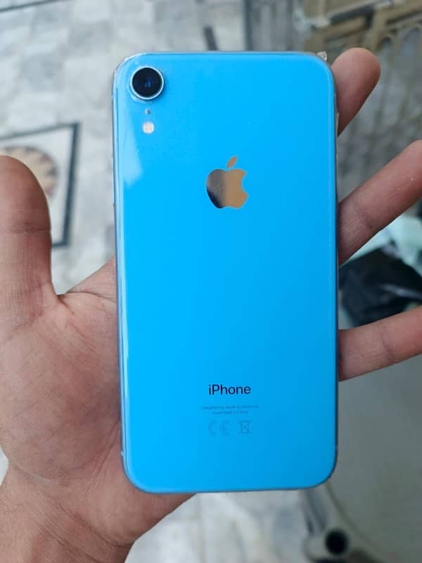 Iphone xr Blue colour 64gb 10by10 lush condition all okay 0